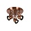Lucide Spot Cigal 3 lights Copper Led