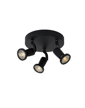 Lucide Spot Jaster Zwart 3 lichts Led