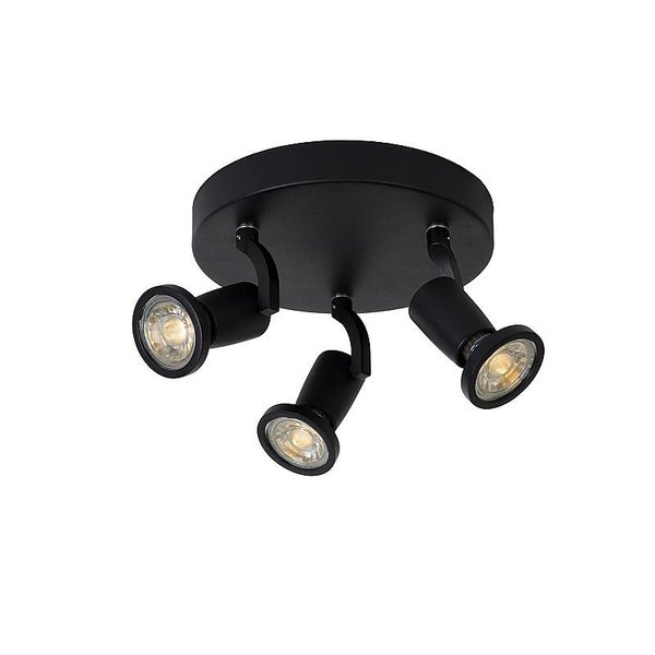 Lucide Spot Jaster Zwart 3 lichts Led