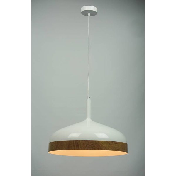 Licht &  Wonen Hanging lamp Moondrop with wood 45 cm