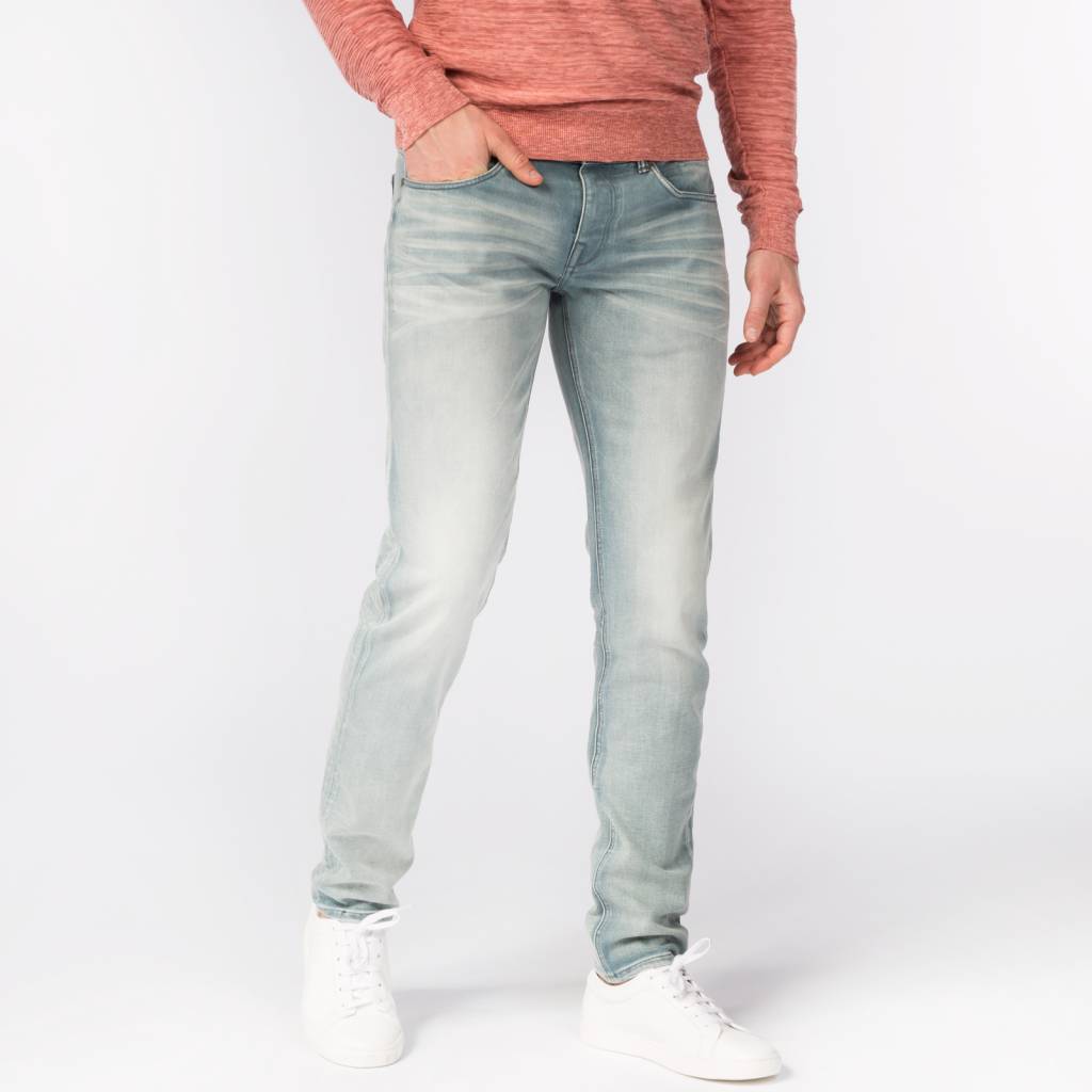 cast iron cope tapered grey jeans