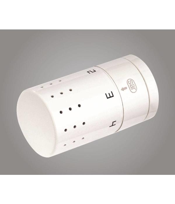 HOTHOT IN010WL - H-piece thermostatic angled radiator valve set - white (left)