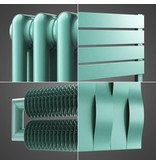 HOTHOT Radiateur en couleur turquoise pastel RAL 6034