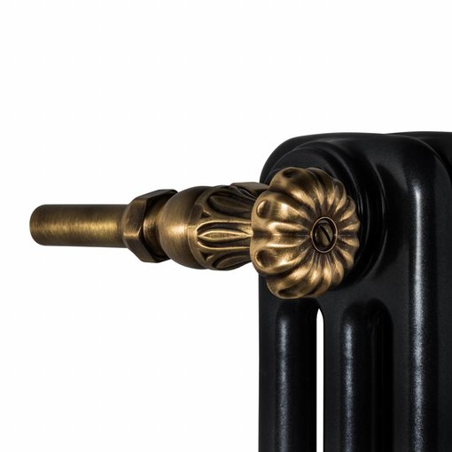 HOTHOT T049BR - Manual straight radiator Old Style valve set - bronze