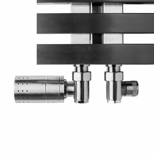 HOTHOT T034IXL / T034IXR - Thermostatic radiator valve set left/right - stainless steel