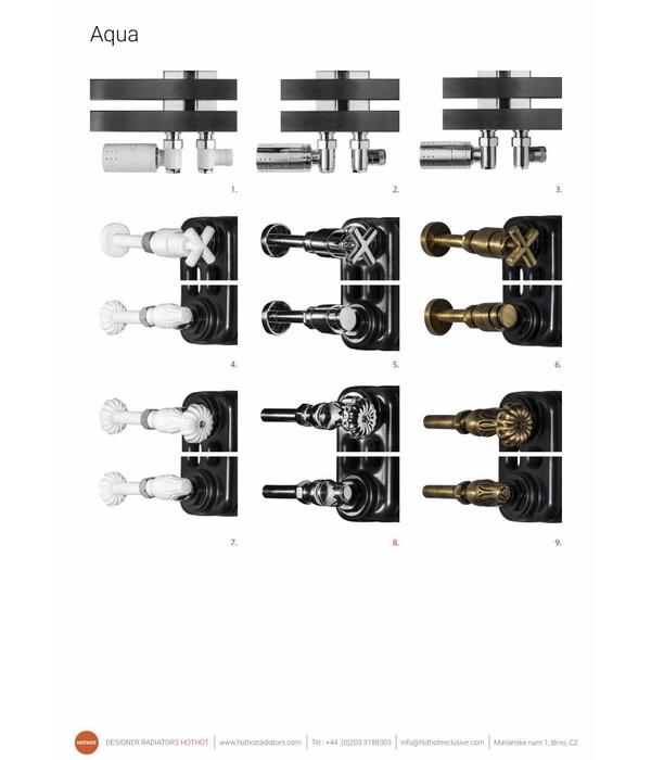 HOTHOT AQUA II. - Radiateur tubulaire vertical- Radiateur tubulaire horizontal