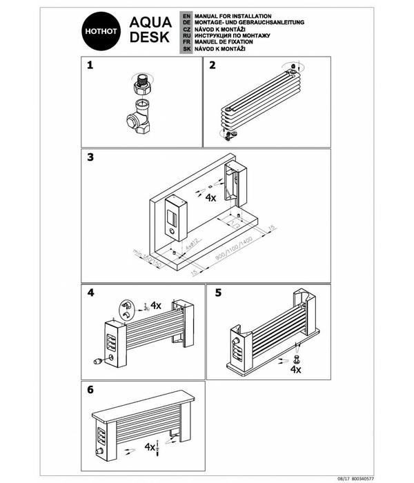 HOTHOT AQUA DESK - Radiateur banc