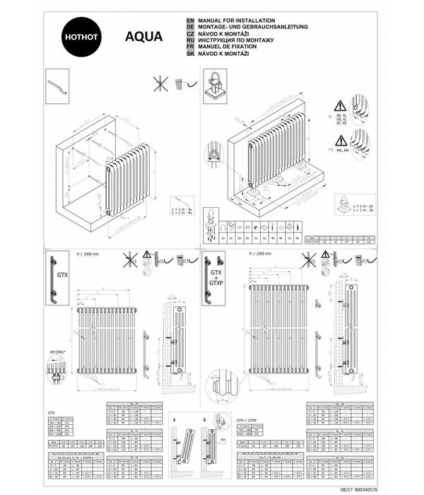 HOTHOT AQUA IV. - High Output Column Radiators