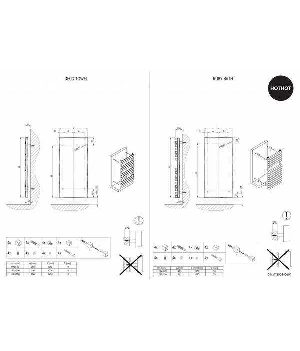 HOTHOT DECO TOWEL -  sèche-serviettes électrique