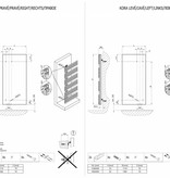 HOTHOT KORA - Radiateur design extra plat - Chauffage moderne dans la salle de bain