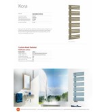 HOTHOT KORA - Electric designer towel rails in various colours and finishes