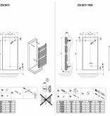 HOTHOT ZEN BATH -  Central Heating System Towel Rail with high BTU