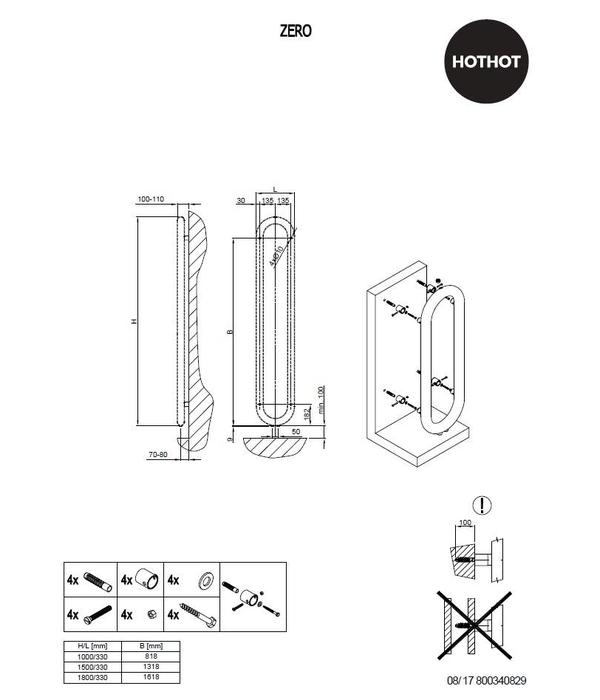 HOTHOT ZERO | Rohrheizkörper - Wandheizkörper