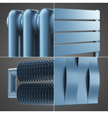 HOTHOT Radiators in Pastel Blue Colour RAL 5024