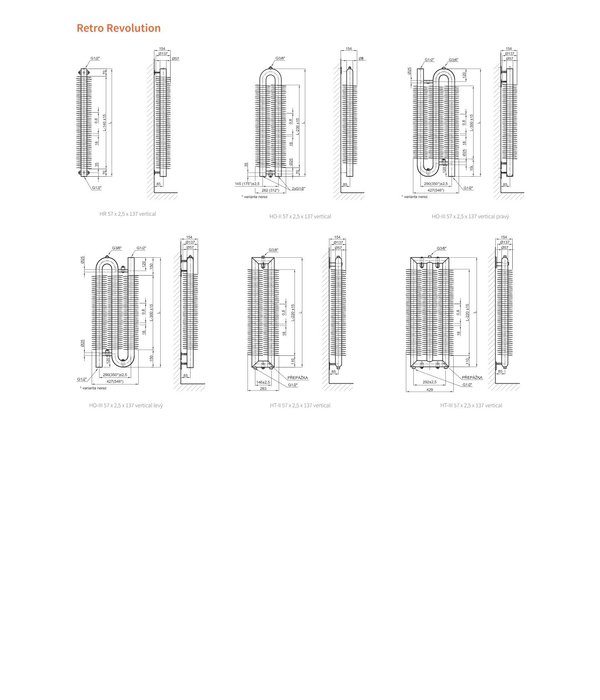 HOTHOT RETRO REVOLUTION HT III - Radiateur design vertical - Haute performance