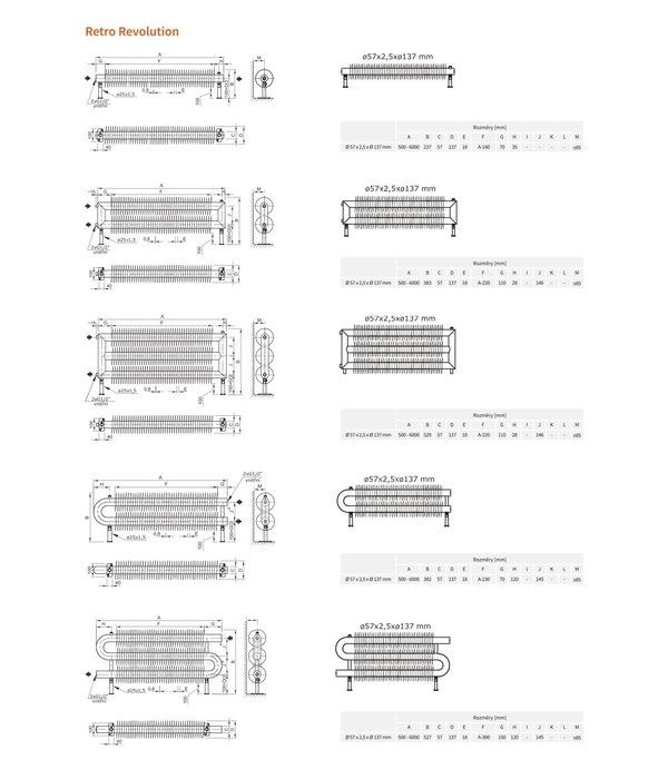 HOTHOT RETRO REVOLUTION WT II - radiateur design rétro - pose murale