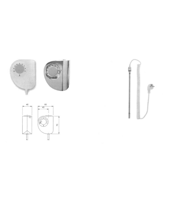 HOTHOT KORA - Electric designer towel rails in various colours and finishes