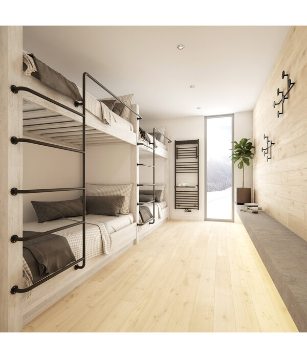 HOTHOT MELON with hooks | Heated Towel Rail Bathroom Radiator