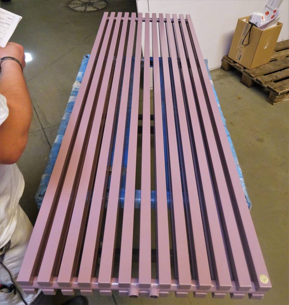 Luxurious Towel Rails Designer Radiators Pastel Violet Colour