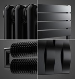 HOTHOT Radiator in Black Colour RAL 9005