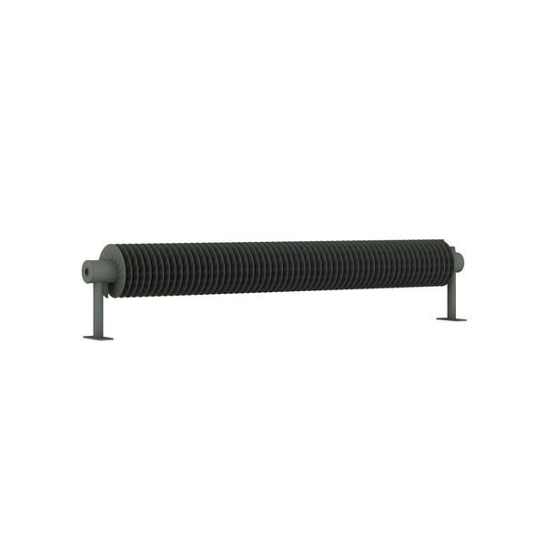 TUBE Ailettes, le radiateur eau chaude style LOFT pour votre chauffage  central - radiateur industriel - tube rond - fines ailettes - acier brut.