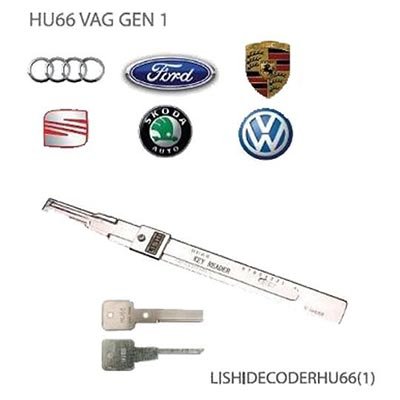 Lishi HU66-1 Audi VW groep auto open tool incl sleutels