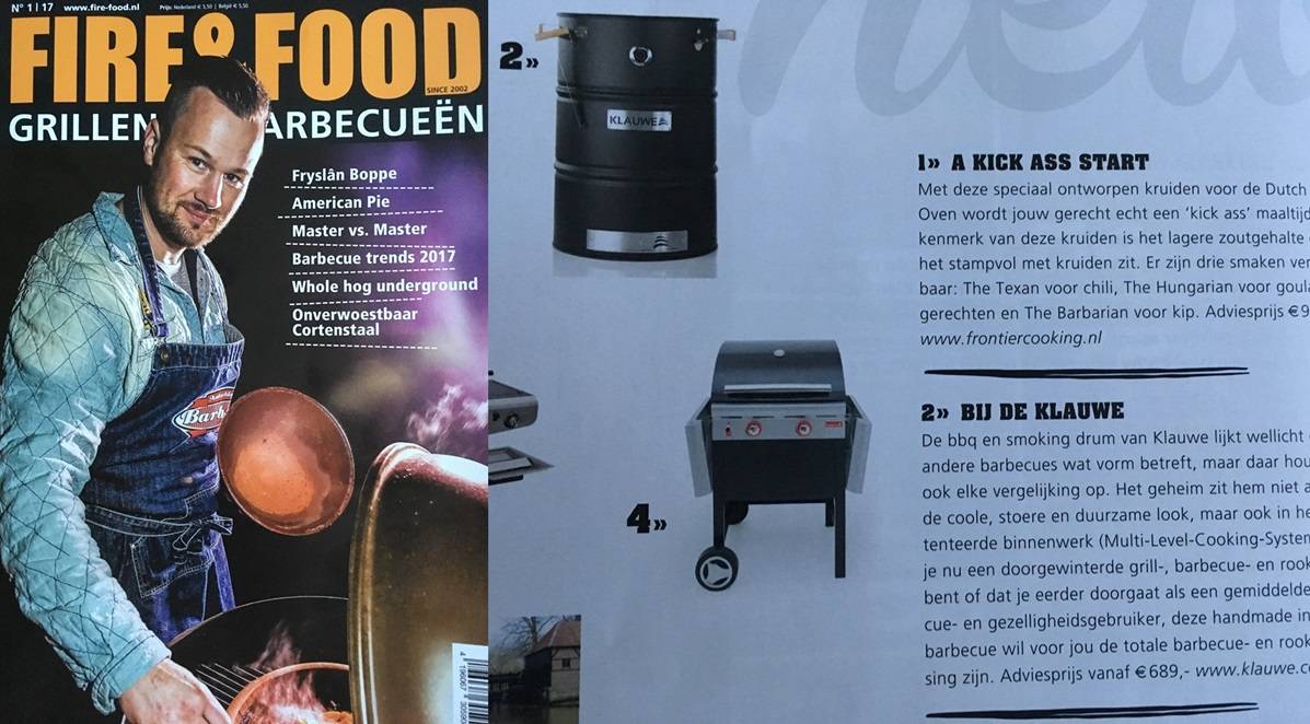 KLAUWE in Fire&Food Magazine