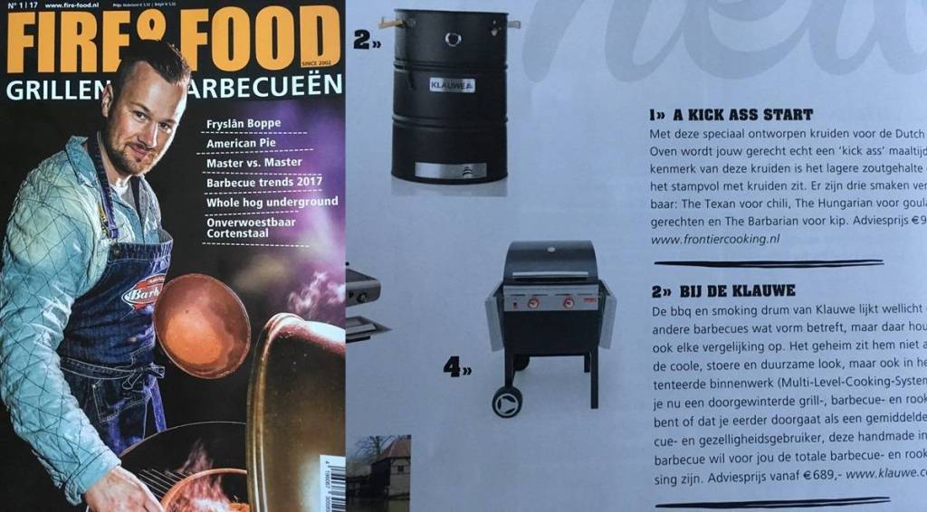 KLAUWE in Fire&Food Magazine