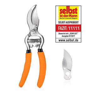 2er Set - Schere + 1 Ersatzklinge - SKS 6 Tradition Orange/Klinge silber