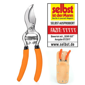 *Gürteltaschen-Set* SKS 6 Tradition Orange/Klinge silber + Trageetui
