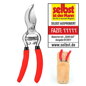 *Gürteltaschen-Set* SKS 6 Tradition Rot/Klinge silber + Trageetui