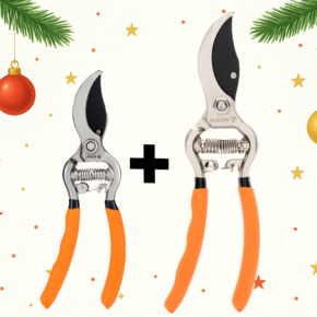 2er Set - Scheren - SKS 6 & 7 Tradition Orange/Klinge schwarz