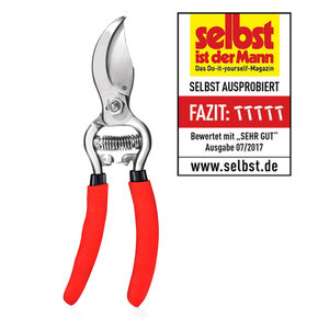 2er Set - Schere + 1 Ersatzklinge - SKS 6 Tradition Rot/Klinge silber