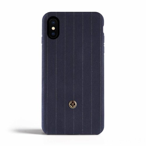 Revested iPhone X / Xs Case - Pinstripe Blue