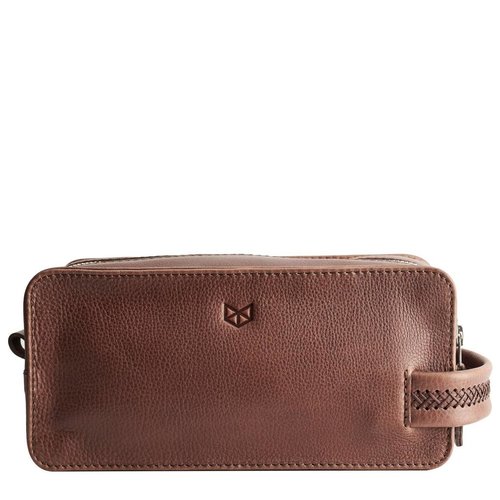 Capra Leather Barber Toiletry - Tobacco Capra Leather Barber Toiletry - Tobacco