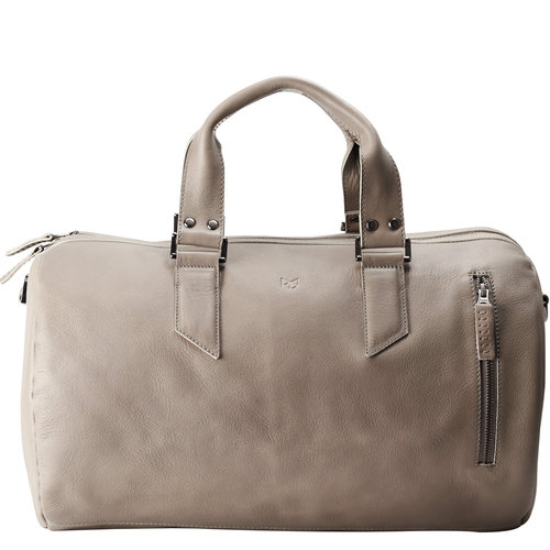 Capra Leather Duffel - Grey Capra Leather Duffel - Grey