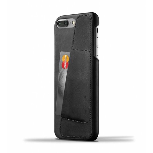 Mujjo Leren Wallet voor iPhone 7 Plus - Zwart Mujjo Leren Wallet voor iPhone 7 Plus - Zwart