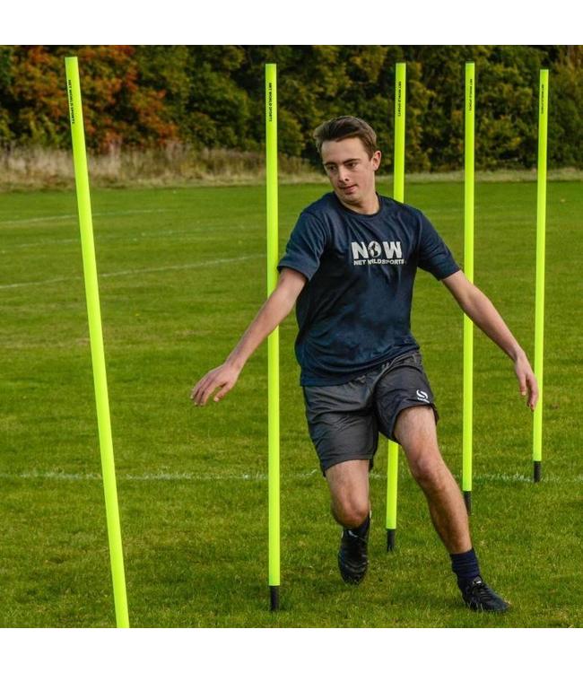 RAM Rugby 10x Slalom Veiligheid palen: met rubberen basis. 10 stuks in tas