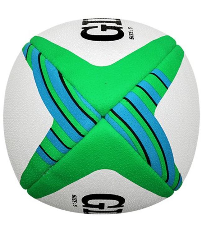 Gilbert Synergie XV-6 7S Rugby bal - XV6 Grip - Truflight Valve