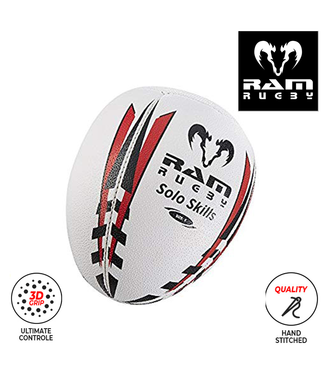 RAM Rugby Solo Skill Rugby Ball - Entraînement individuel ultime