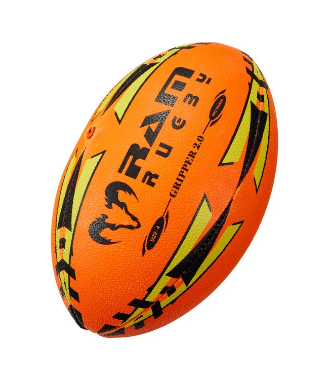 RAM Rugby Gripper FLUOR Pro 2.0 Training Rugbybal - FLUOR