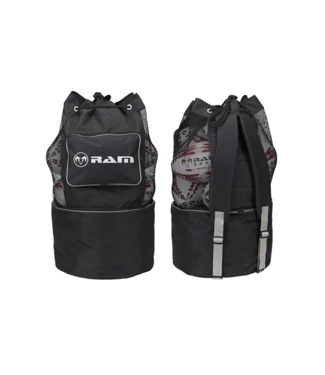 RAM Rugby Coach Ball Bag - Luxuriöse, atmungsaktive Tasche mit Tragegriff