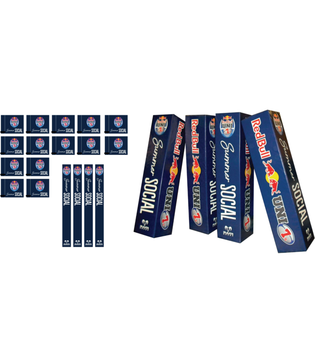 RAM Rugby Ensemble de protections de poteaux, de poteaux d'angle et de drapeaux d'angle - Impression numérique