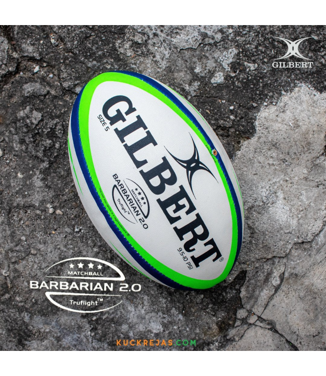 Gilbert Barbarian 2.0 Wettkampf Rugby-Ball - Ultimate Grip - Truflight Valve