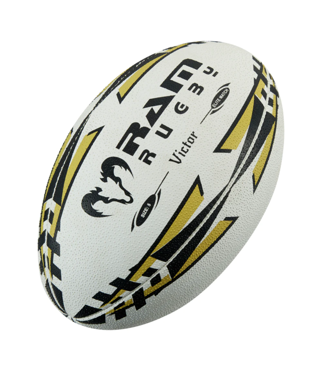 RAM Rugby Victor Elite 10x - Ballon de match avec étui de transport