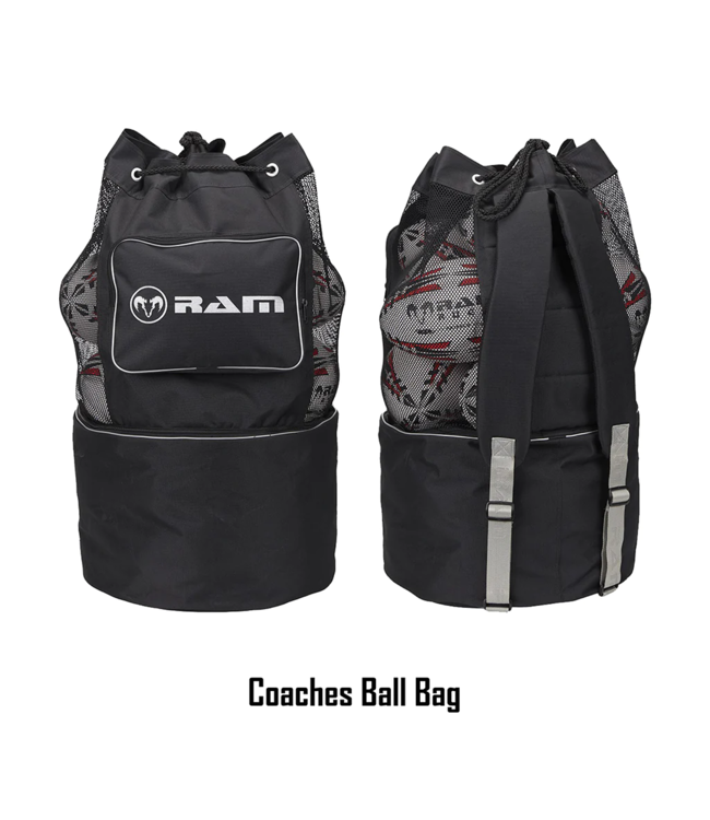 RAM Rugby Gripper 2.0 Pro Trainer Fluor Ball Bundle - 30 x balles et 2 sacs