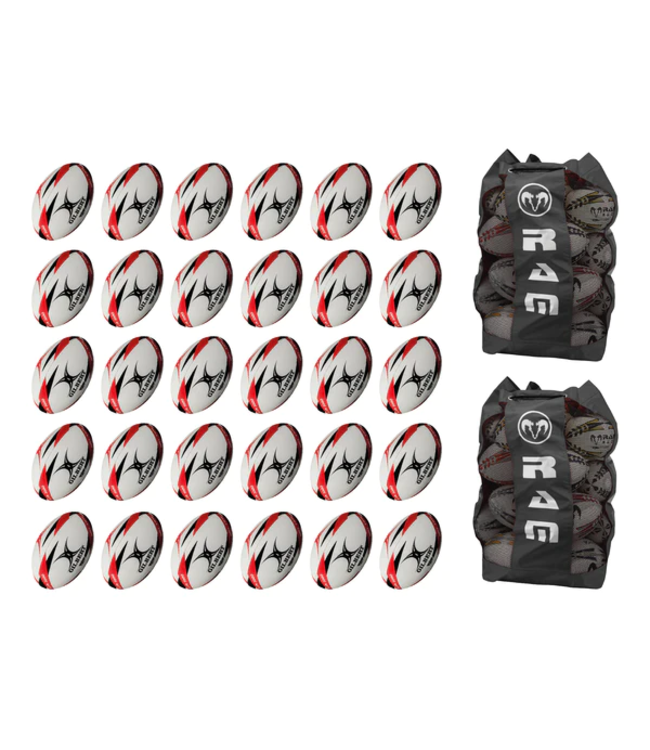 Gilbert G-TR3000 Trainer Ball Bundle - 25 x balles et 2 sacs