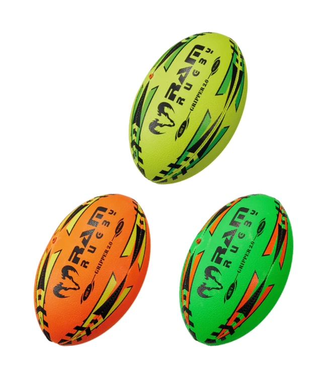 RAM Rugby Gripper FLUOR Pro 2.0 Trainings-Rugbyball