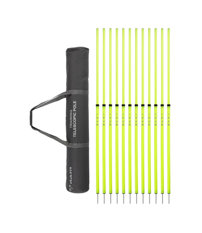 RAM Rugby Bâtons d'entraînement télescopiques réglables 12 pièces dans un sac