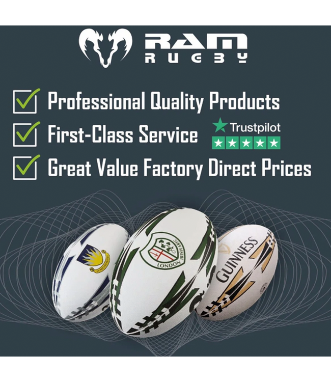 RAM Rugby Solo Skill Rugby Ball - Entraînement individuel ultime